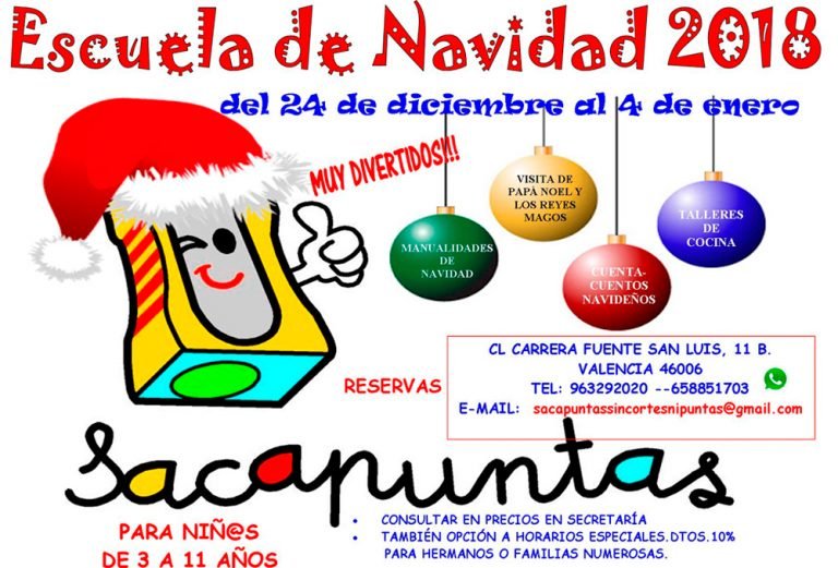 Escuela de Navidad para niños en Ruzafa