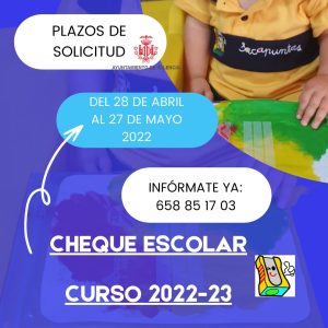 Cheque Escolar para niños en Valencia, Sacapuntas 2022-23