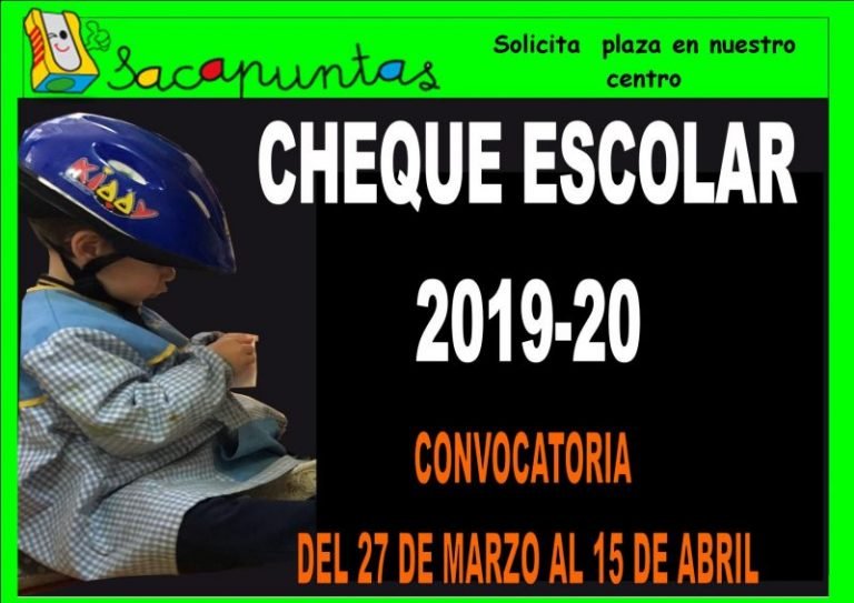 Cheque de ayuda Escolar 2019 - 2020