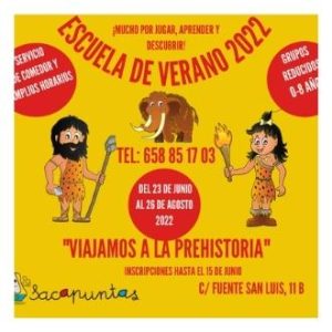 Escuela de Verano para niños en Valencia, Sacapuntas 2022