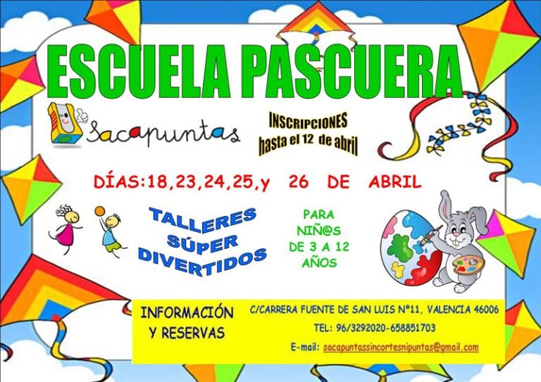 Escuela de pascua para niños en Ruzafa - Valencia