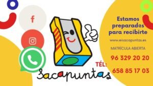 Estamos preparados para recibirte en nuestro Centro Educativo Sacapuntas en Valencia