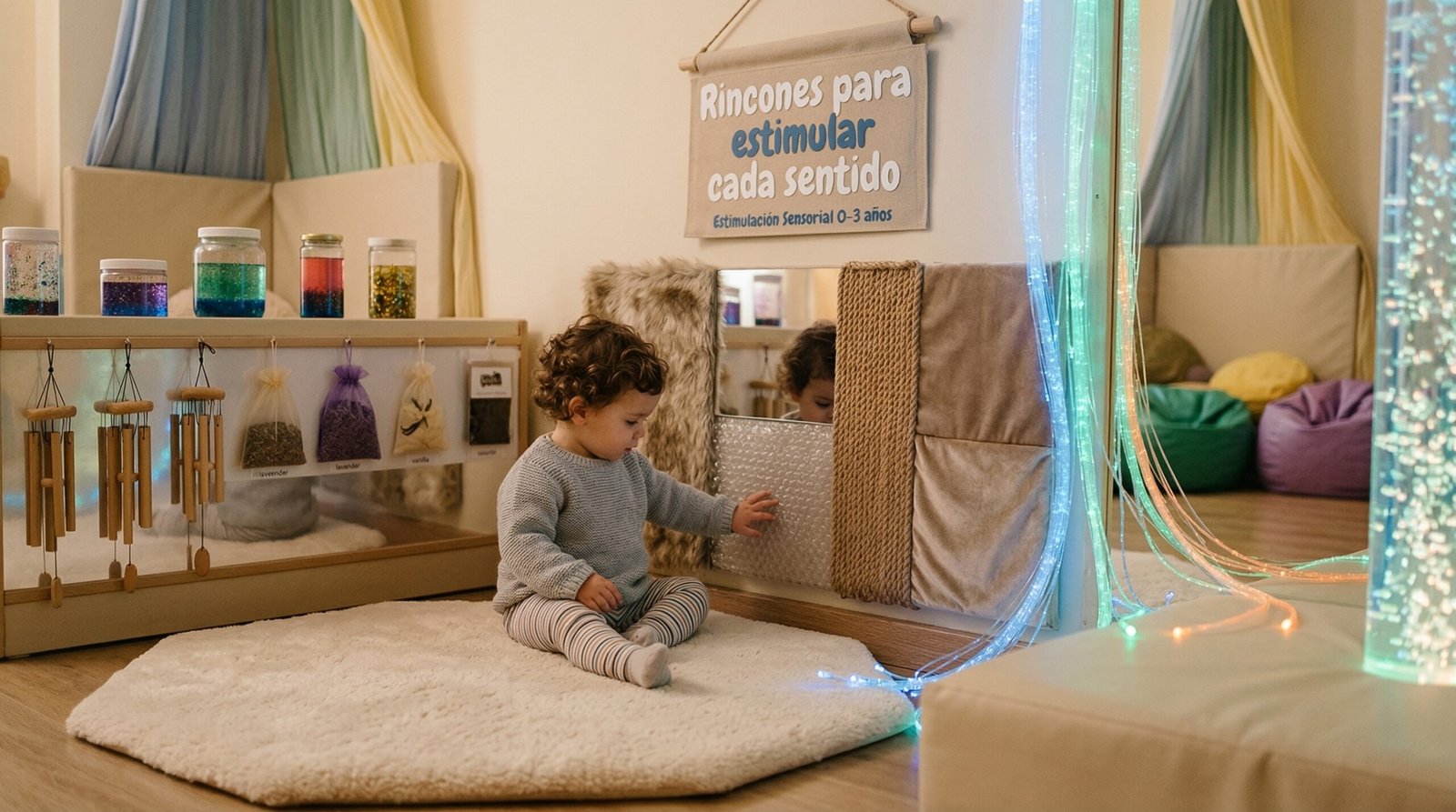 Rincones para estimular cada sentido 
