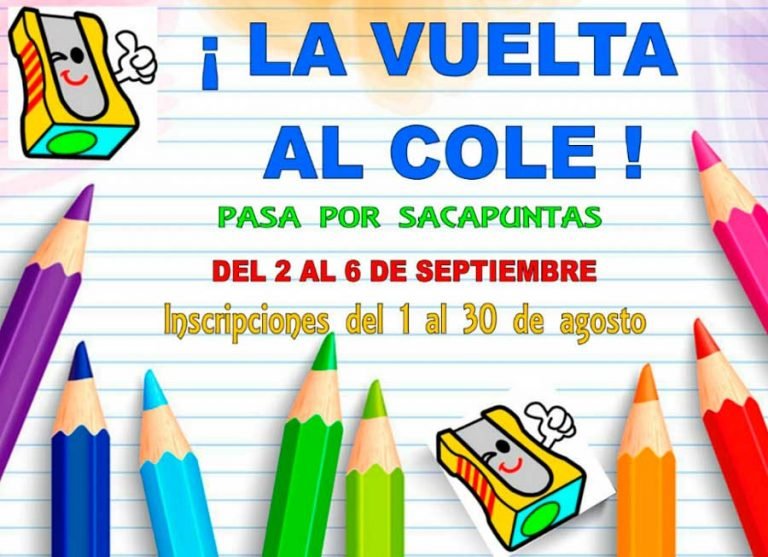 Vuelta al colegio en Sacapuntas sin Cortes ni Puntas